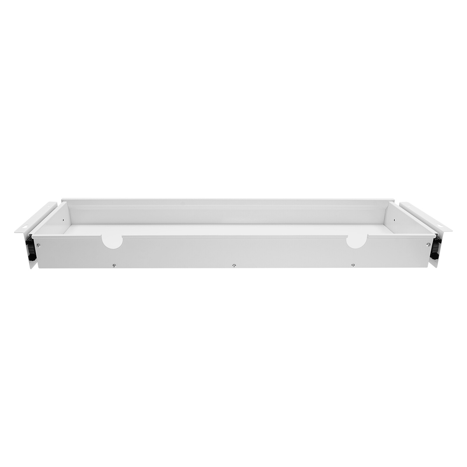 33in White Space Saver Sliding Under Desk Storage Drawer Pull-out Drawer White