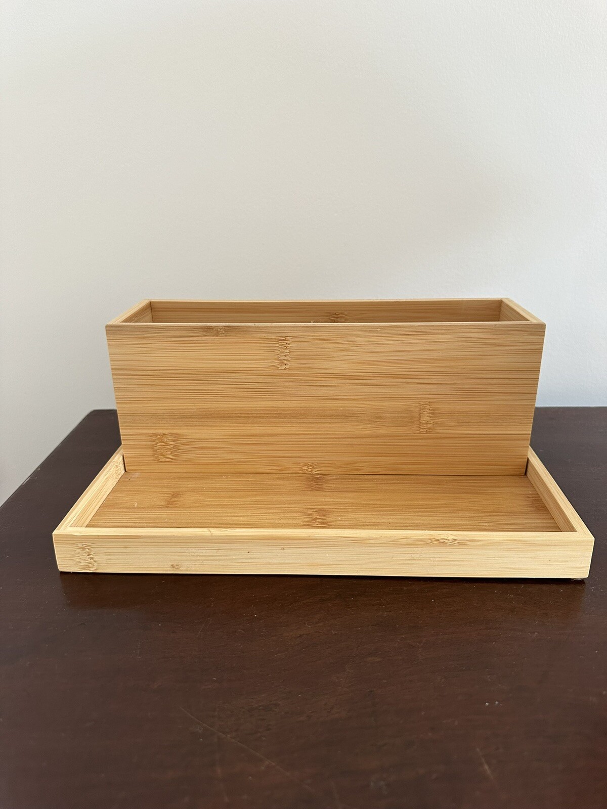 bamboo desk organizer