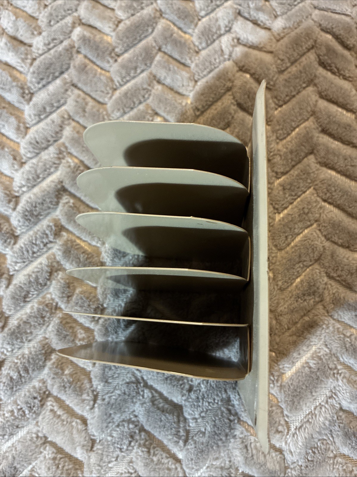 Herald Square Woolworth Vtg Brown Memo Organizer Metal Desk Mail Letter Holder