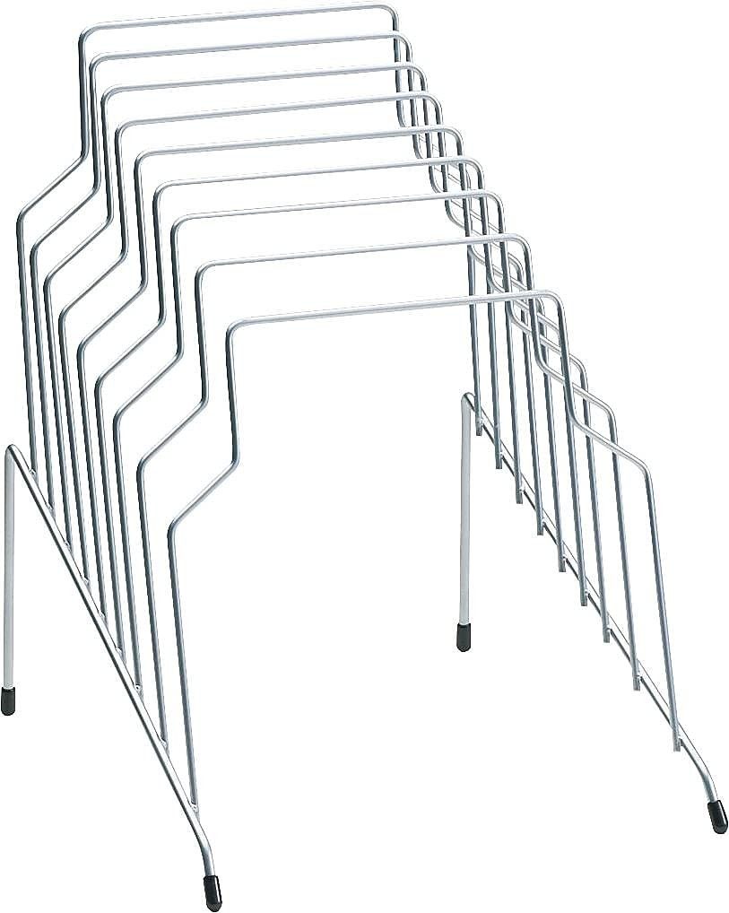 Fellowes Wire Step File Organizer, 8 11-13/16 X 10-1/8 X 12-1/8 in, Silver