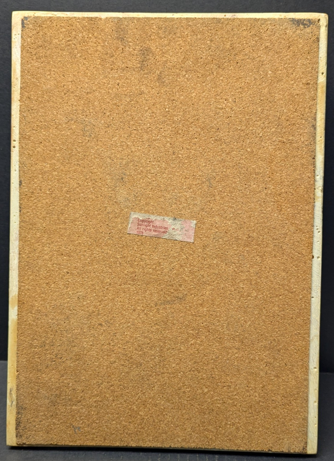 Vintage MCM Ultra Stone Desk Letter Tray Sunlight Industries Faux Marble 14″x10″