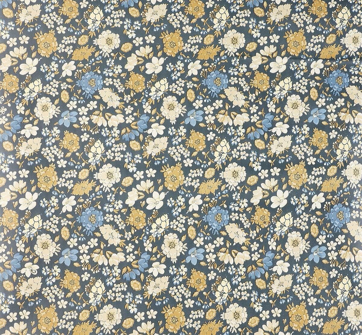 Self Adhesive Vintage Dark Floral Contact Paper for Walls and Furniture