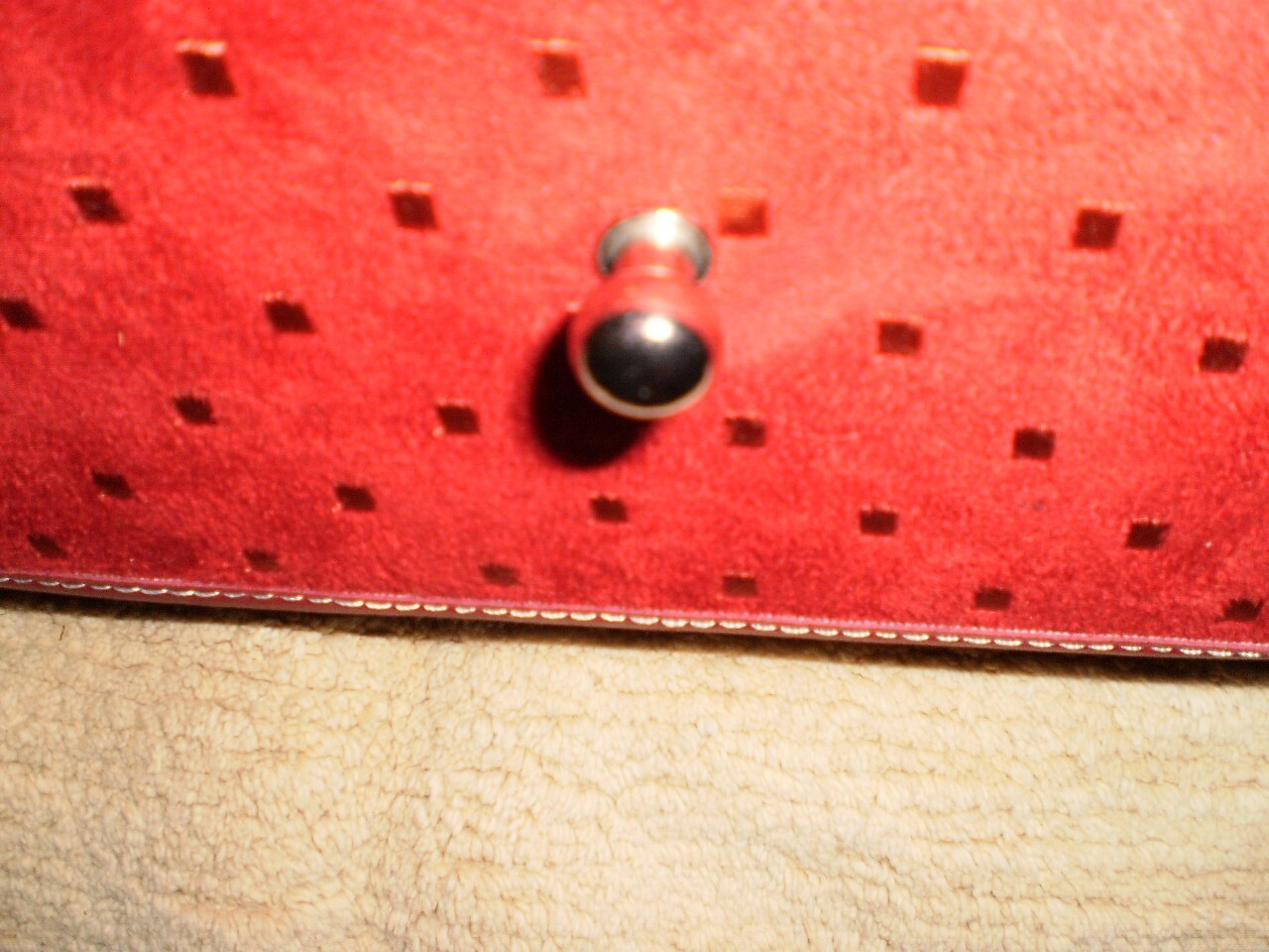 desk storage box faux leather rectangle drawer pull out