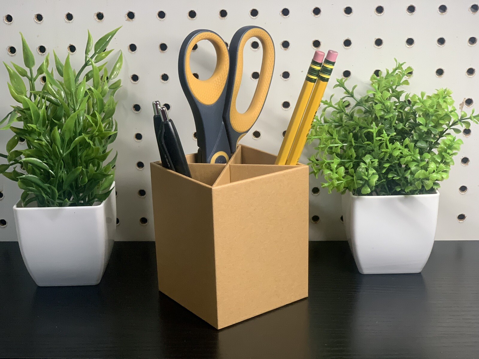 Eco-Friendly Paper Desk Organizer with Multi Compartments for Office/Home