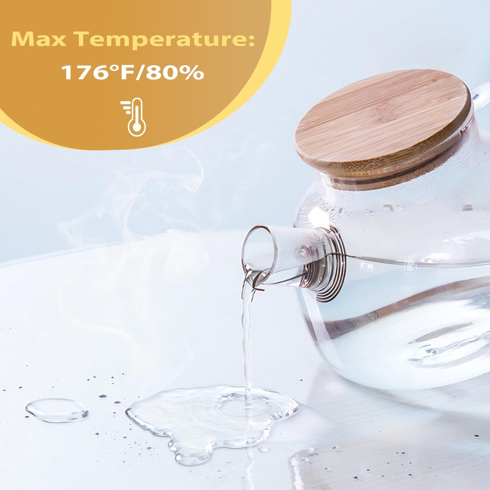 ProsperJoyChant Frosted Table Protector 42 x 84 Inch, 1.9mm Thick Waterproof PVC