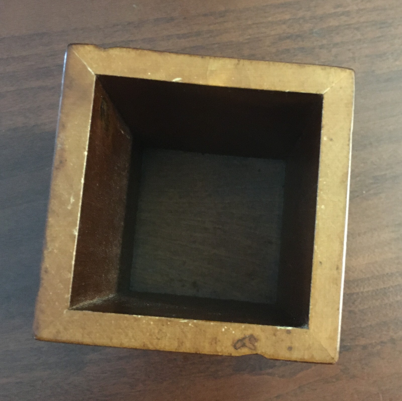 Square Pen Pencil Scissor Holder approximately 3x3x4″