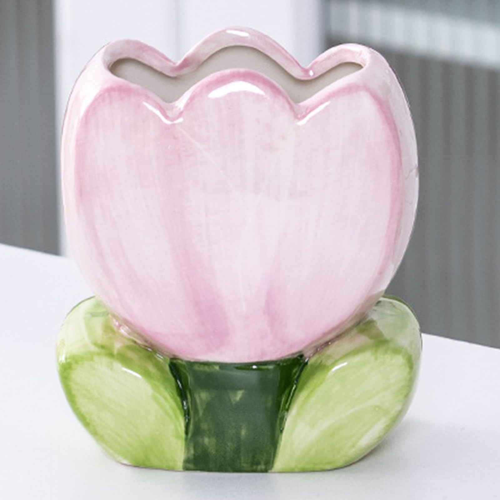 Purple Pencil Holder Cute Toothbrush Holder Pen Holder for Desk Tulips Vase D…