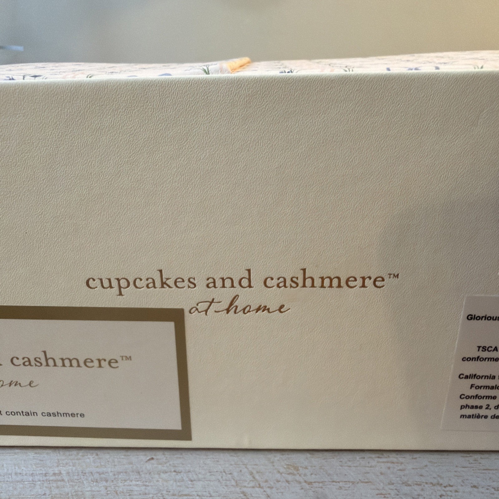 Cupcakes And Cashmere At Home Pink/Blue Bow 3 Compartment Desk Organizer. New.