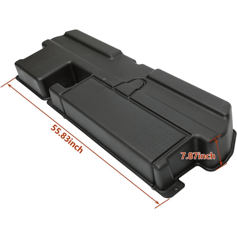 Toyota Tundra 2007-2020 Double Cab Under Seat Storage Box Plastic Black