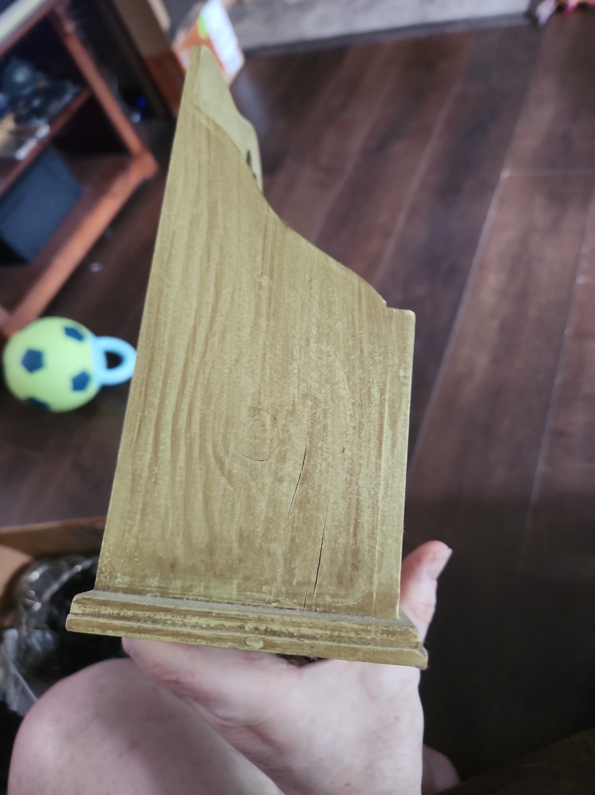 Decorative Floral Wood Desk/Mail Organizer Hanging With Heart