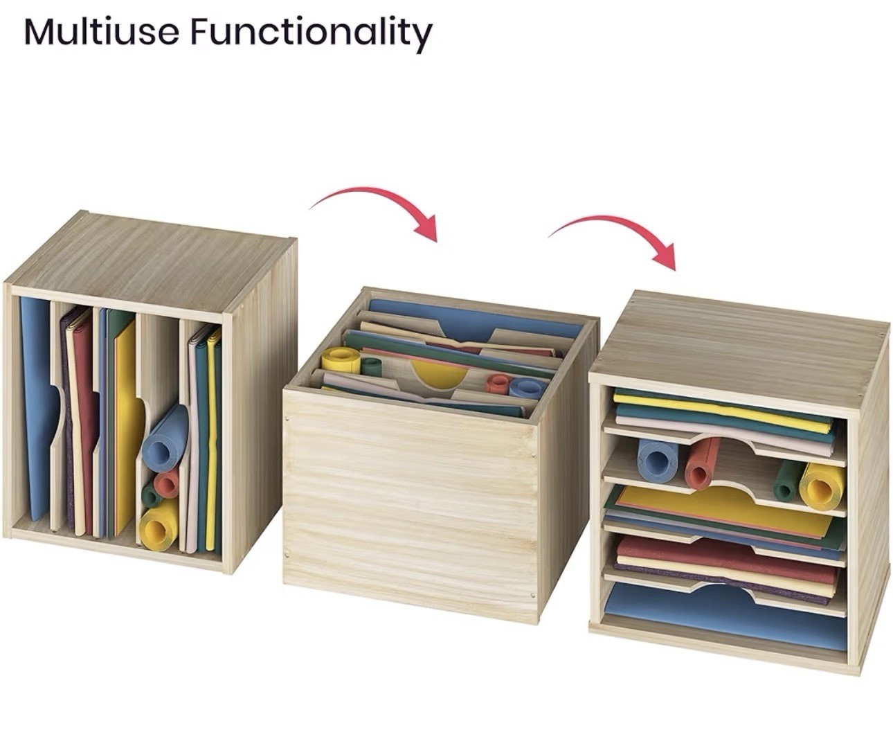 Ballucci 5-Tier File Organizer for Desk, Mail Sorter, Office Desk Organization