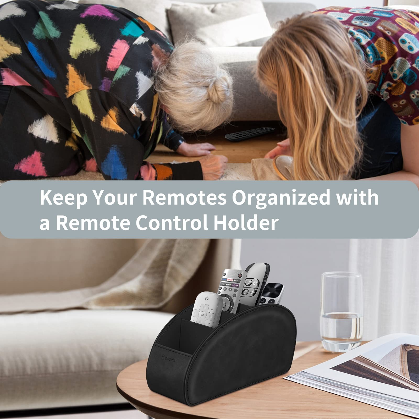 Remote Control Holder with 5 Compartments