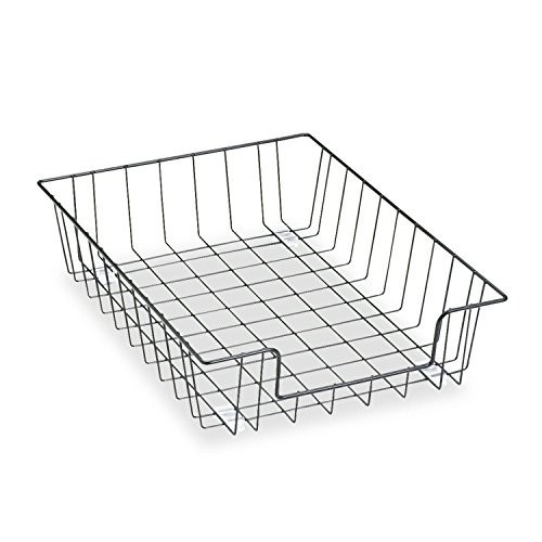 Desk Tray Organizer 3 Inch Steel Wire Black Letter Stacking File Mail Sorter