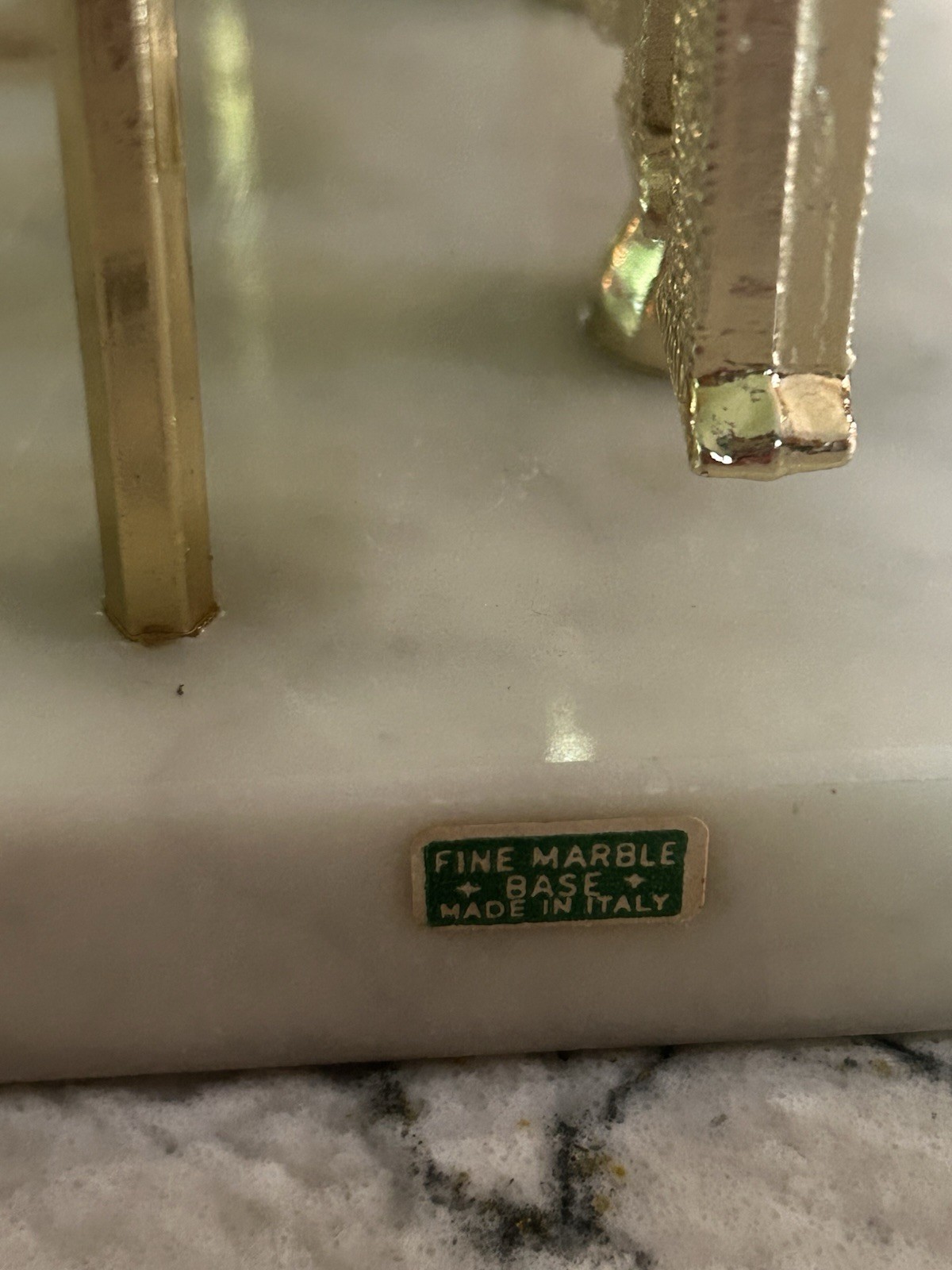 Vintage Letter Holder DO IT NOW Marble Base Italy MCM Office Desk Organizer