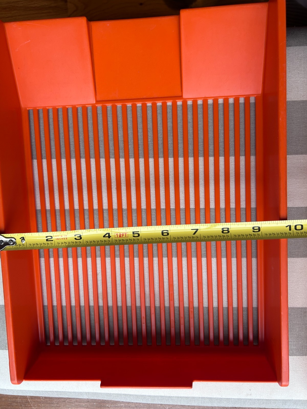 vintage Gustavsberg plastic stacking desk paper trays orange yellow MCM Sweden