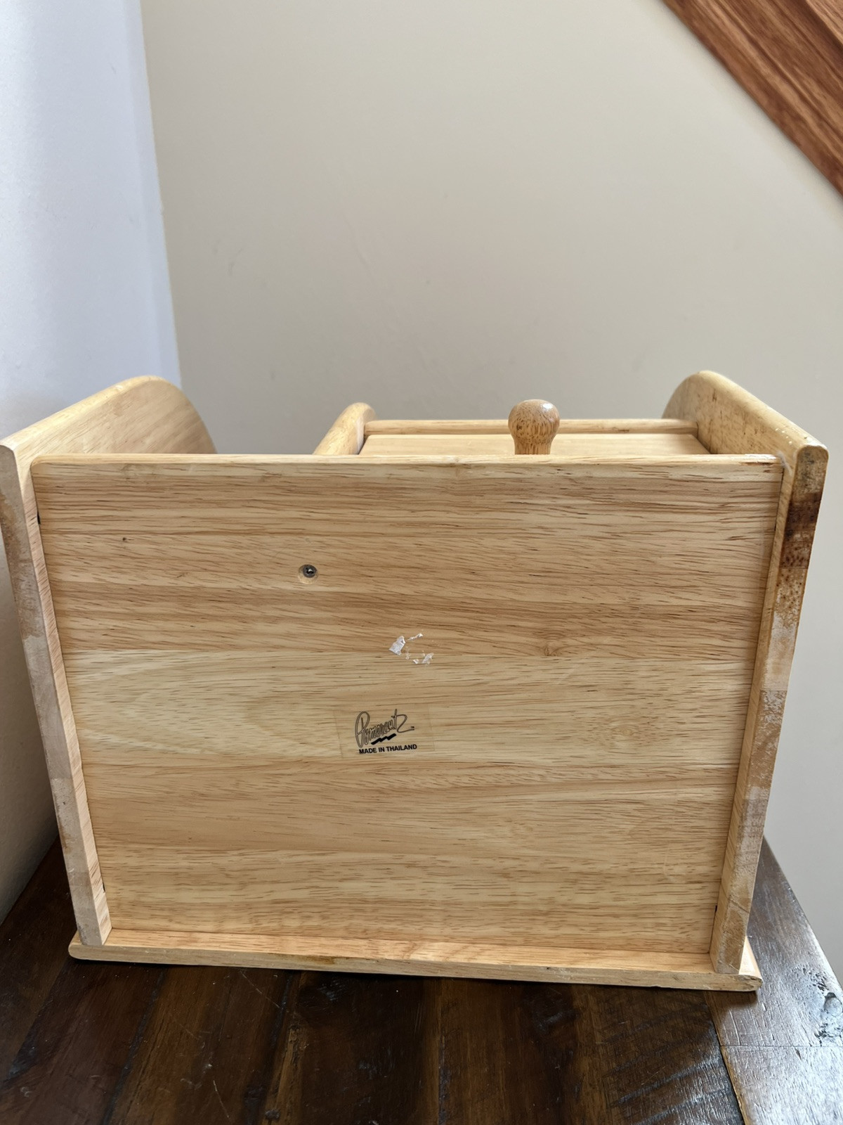 Pomerantz Wood Desk Organizer School Office Home Tabletop Drawer Storage Oak