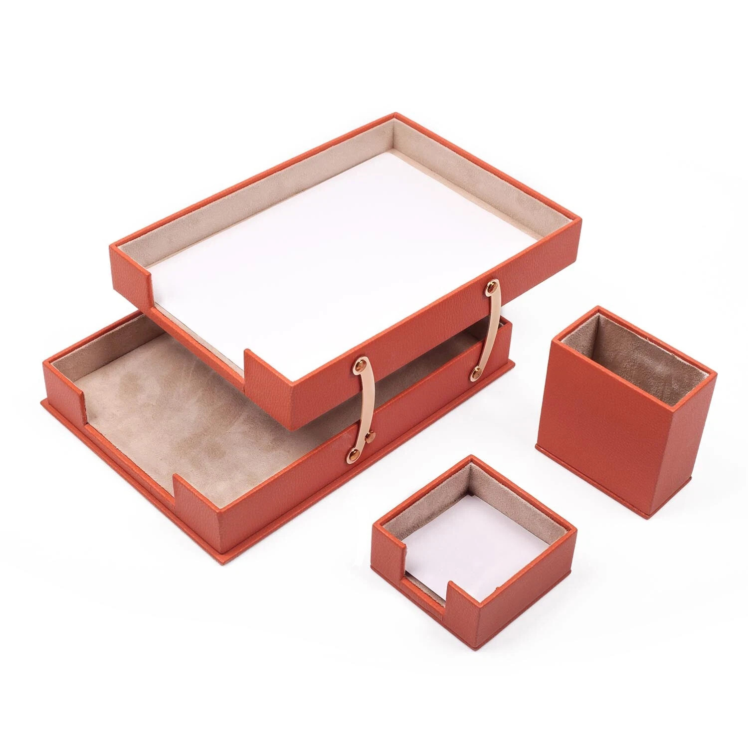 Classic Desk Organizer – 10 PCS Leather Desk Organizer Set – Desk Accessories