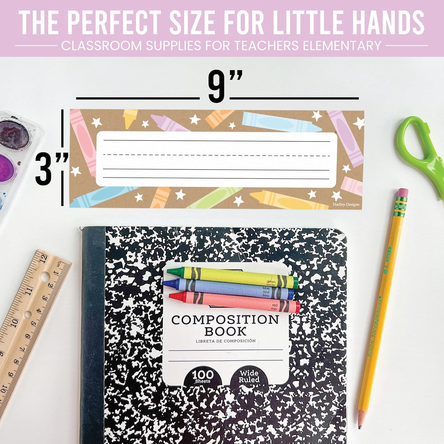 Desk Name Tags for Classroom – 36 Student Desk Name Plates for Classroom Decor,