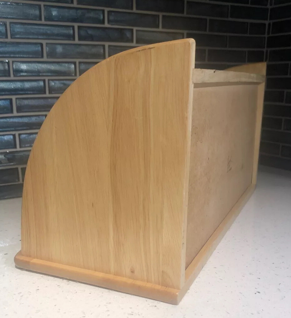 Solid Wood Desk Counter Top Organizer Secretary Filing Paperwork With Drawer