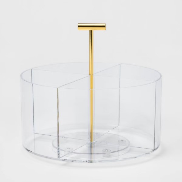 Acrylic Round Desktop Organizer
