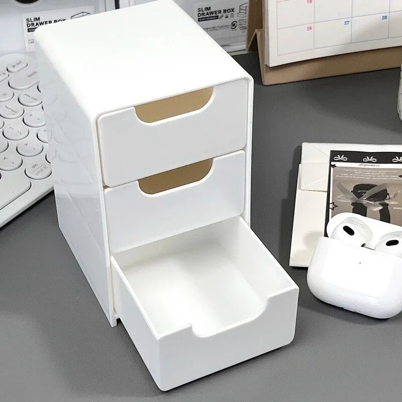 3-Tier Desk Organizer with Drawers for Office, Jewelry & Cosmetics Pack of 1