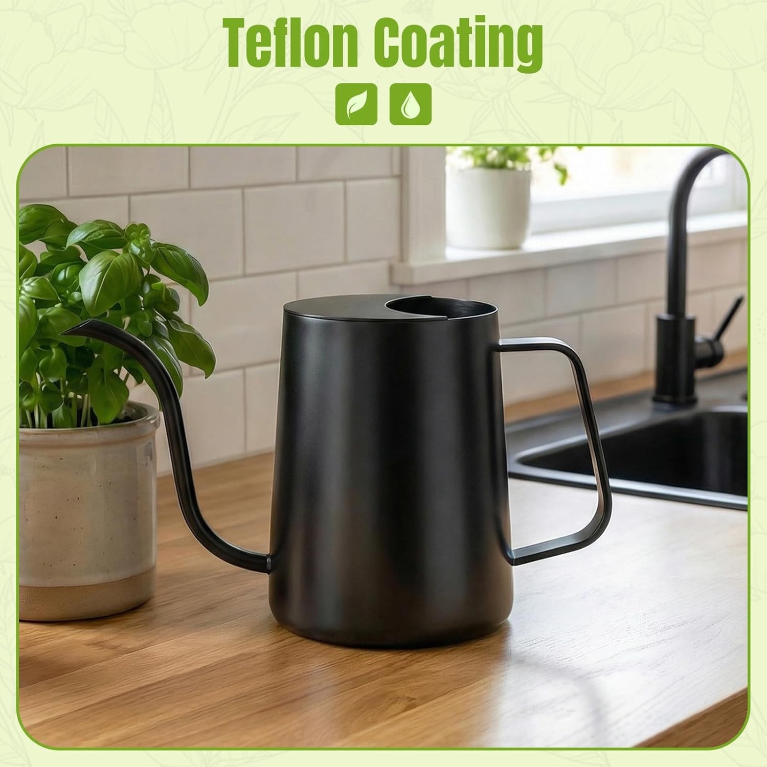34oz/1000ml Watering Can Indoor Plants W/ Long Spout Plant Watering Can
