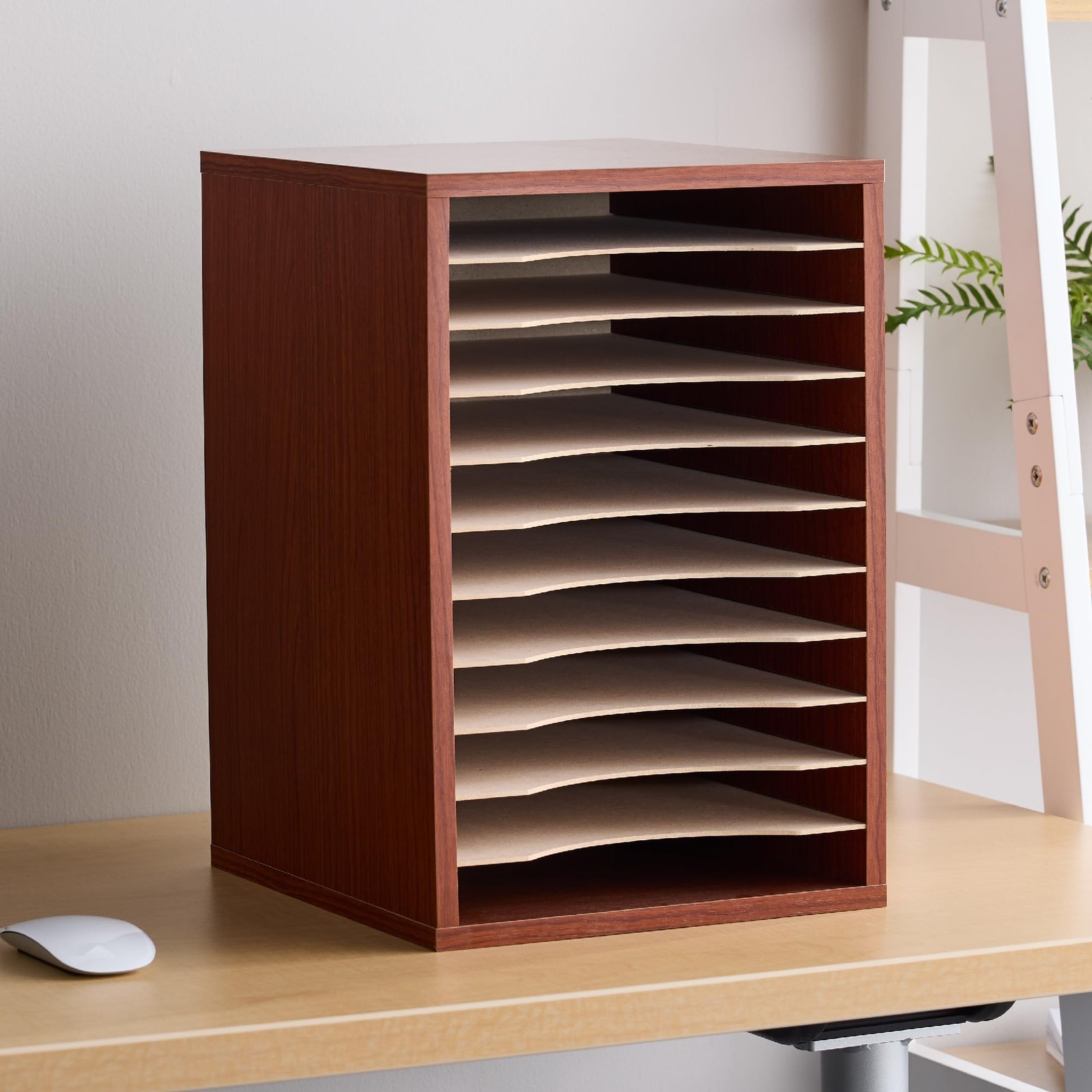 Vertical Literature Organizer, 11 Compartments, Office and Classroom Mailbox …