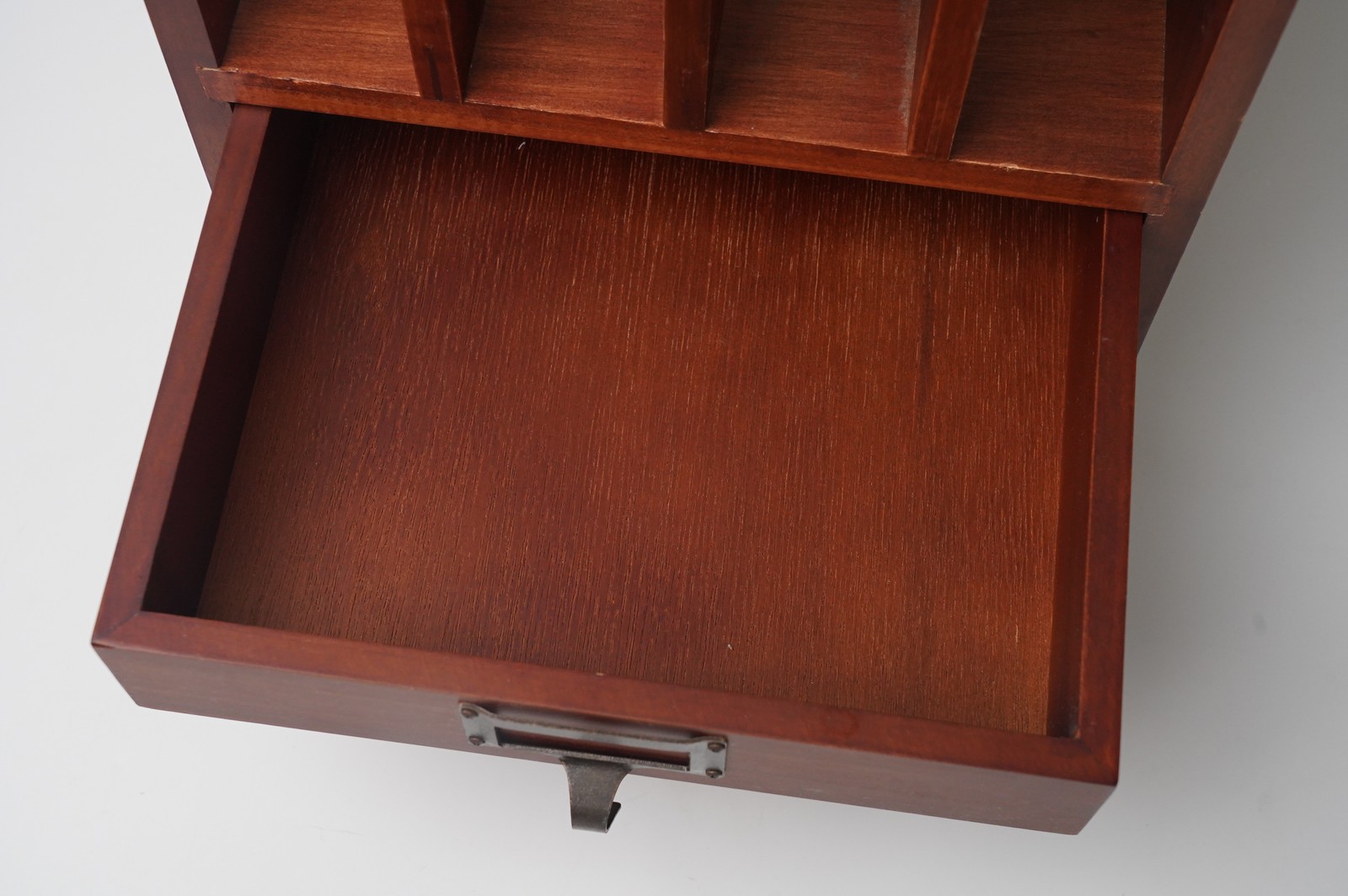 Pottery Barn Thailand Mission Style Wood Desktop Organizer 2 Drawers