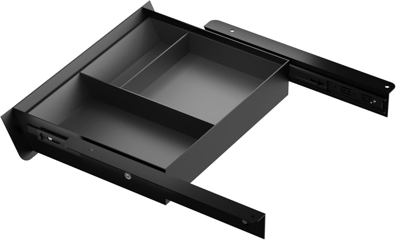 Under Desk Drawer with Removable Tray, 15.4″ Wide 2-In-1 Organizer – 60° Ergonom