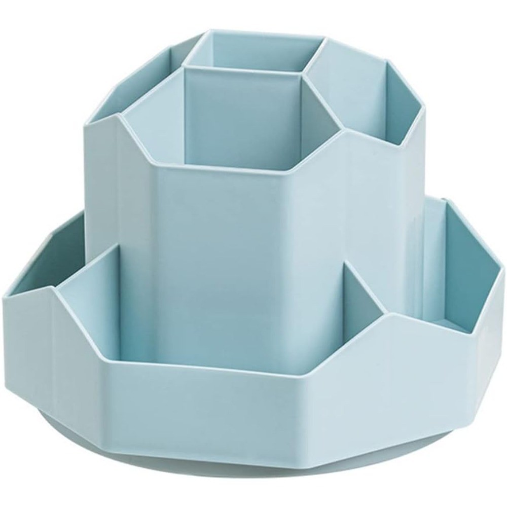 Rotating Art Supply Storage Organizer,Pencil Holder with 9 Compartment, Pen