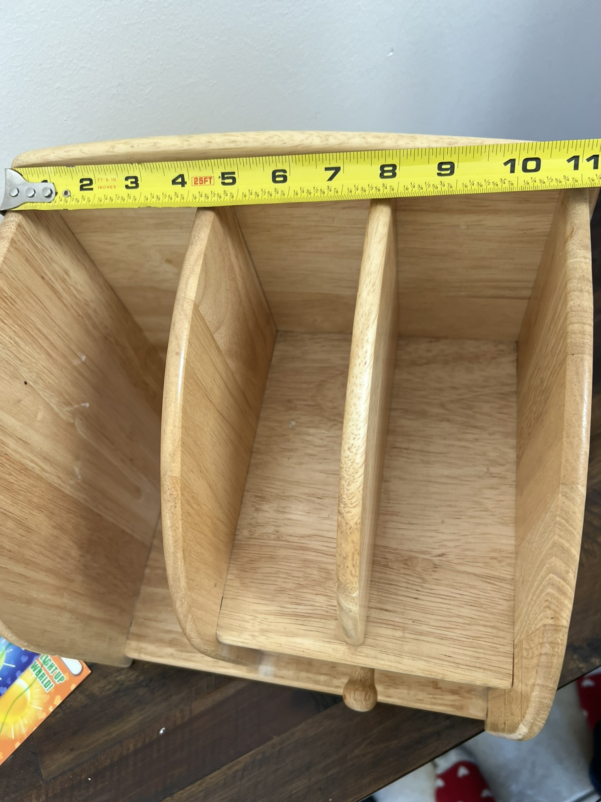 Pomerantz Wood Desk Organizer School Office Home Tabletop Drawer Storage Oak