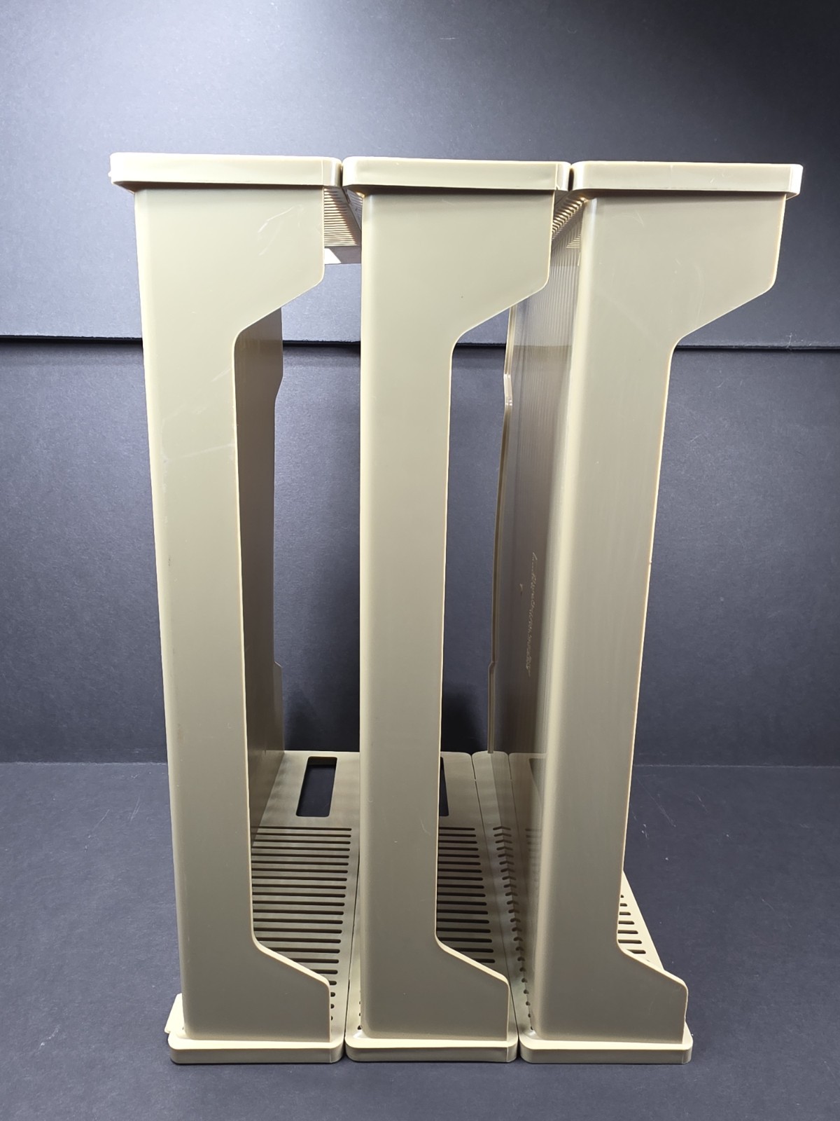 Eldon Office Products 1960’s 3-Tier File Paper Holder Beige Tan Plastic Vtg 1969