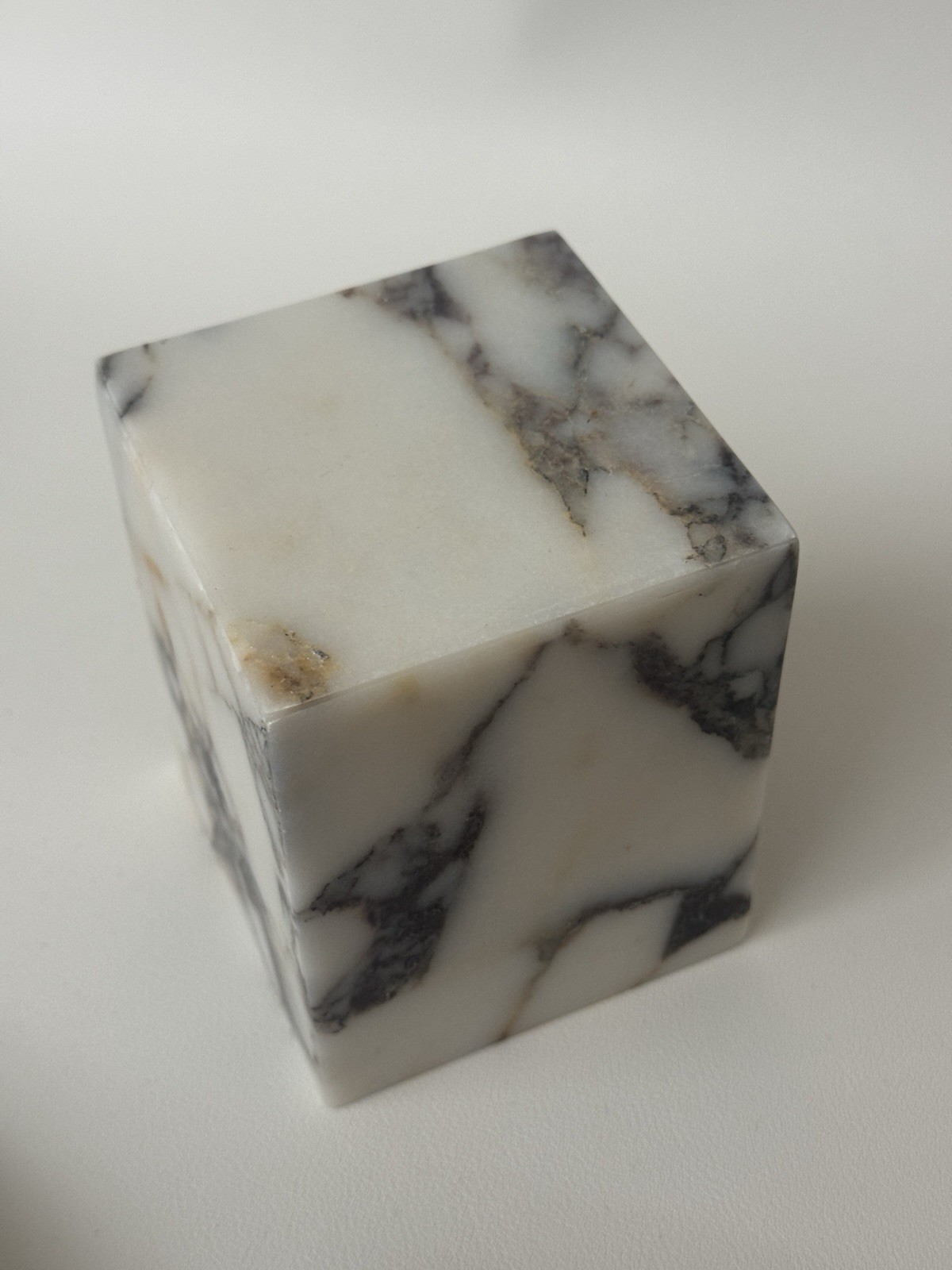 Marble Makeup Brush Holder – Calacatta Viola Marble Candle Toothbrush Cup