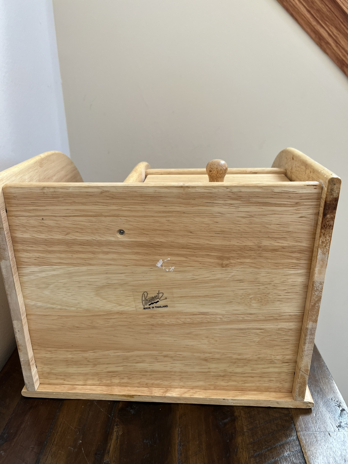 Pomerantz Wood Desk Organizer School Office Home Tabletop Drawer Storage Oak