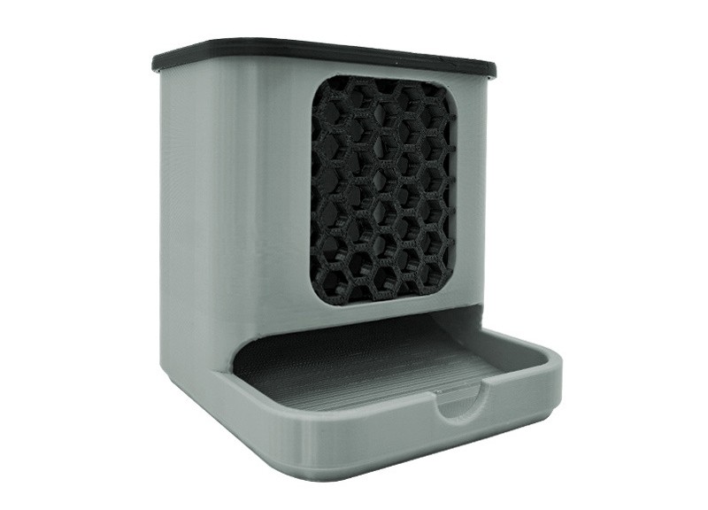 Modern Sleek Decorative Compact Lightweight Desktop Honeycomb Cotton Swab Holder