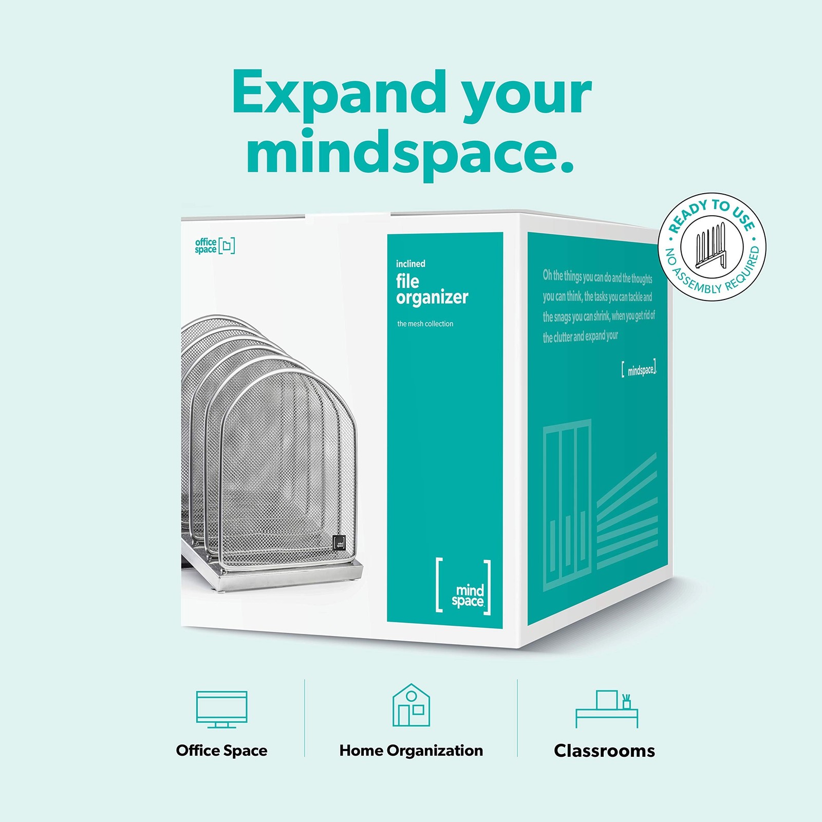 Mindspace Desk Organizer Inclined File Sorter, Office Desktop Document sorter…
