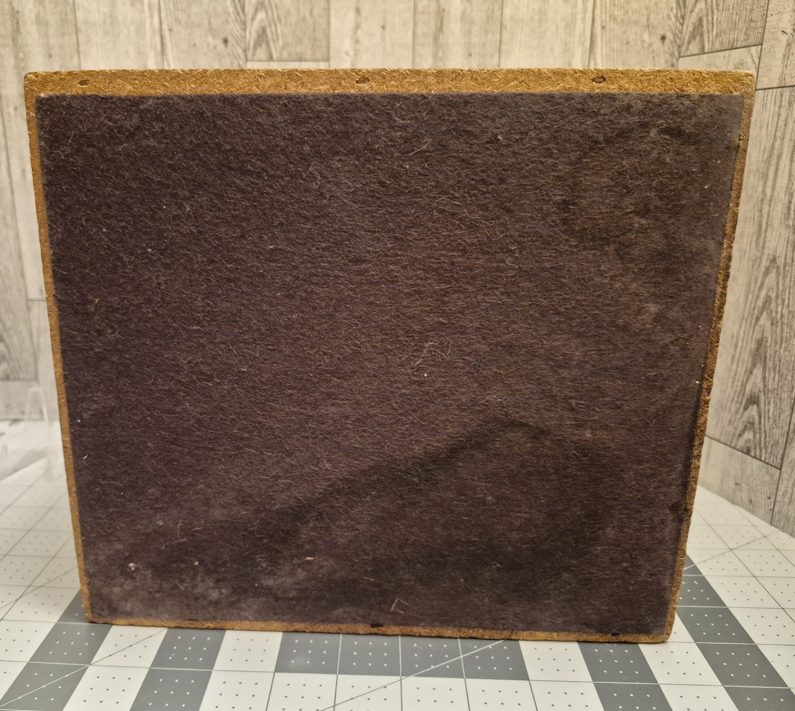 Vtg Napa Valley PSI Oak Wooden Desk-Top Card/File Box 10″ L x 9″ W x 6 1/2″