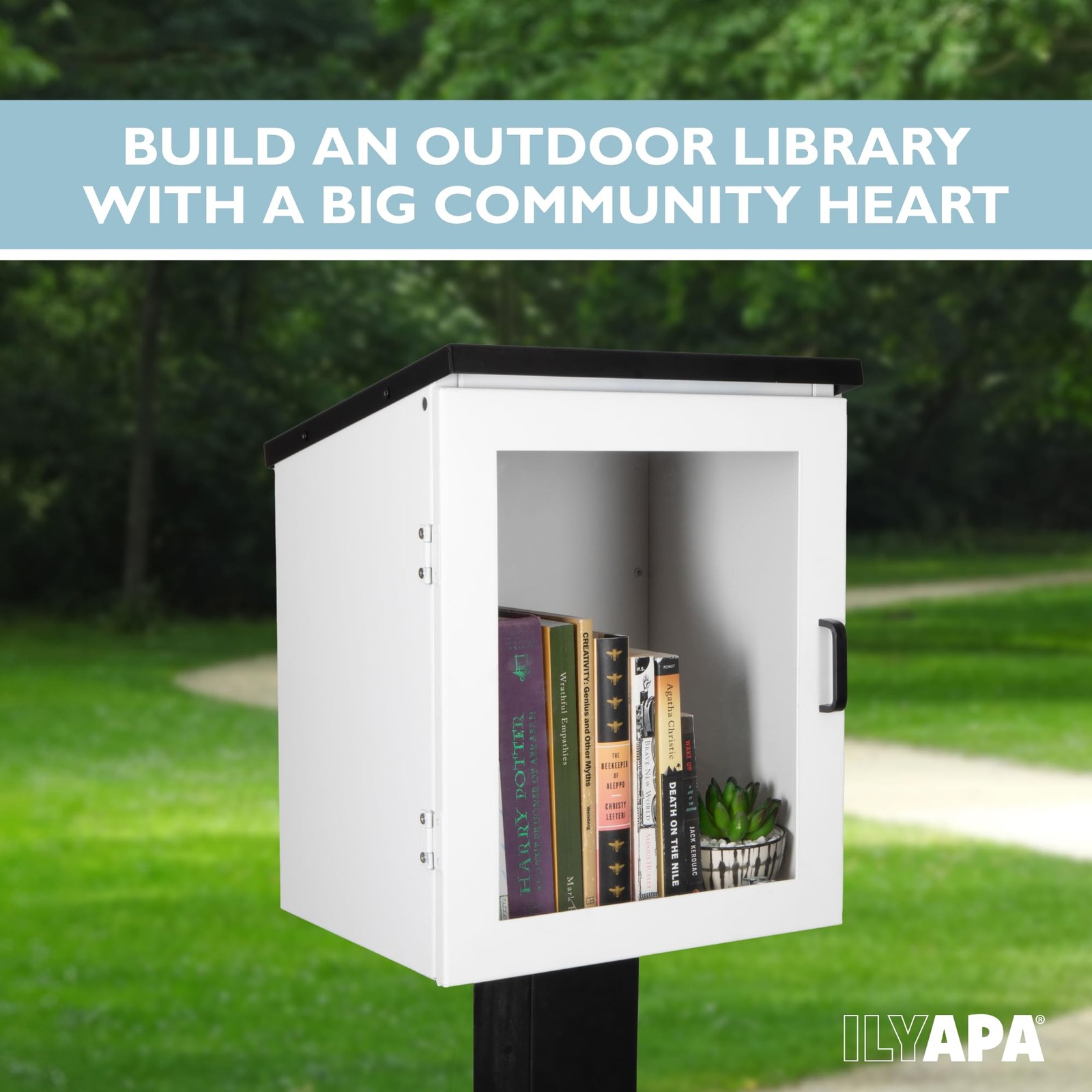 Ilyapa Outdoor Library Book Box – Free Literature Exchange Kit for Outside