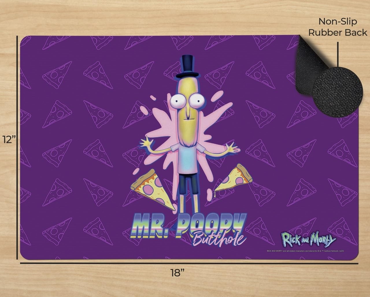 Rick and Morty – Mr. Poopybutthole – 18” x 12” x 0.10”, Poopy Butthole