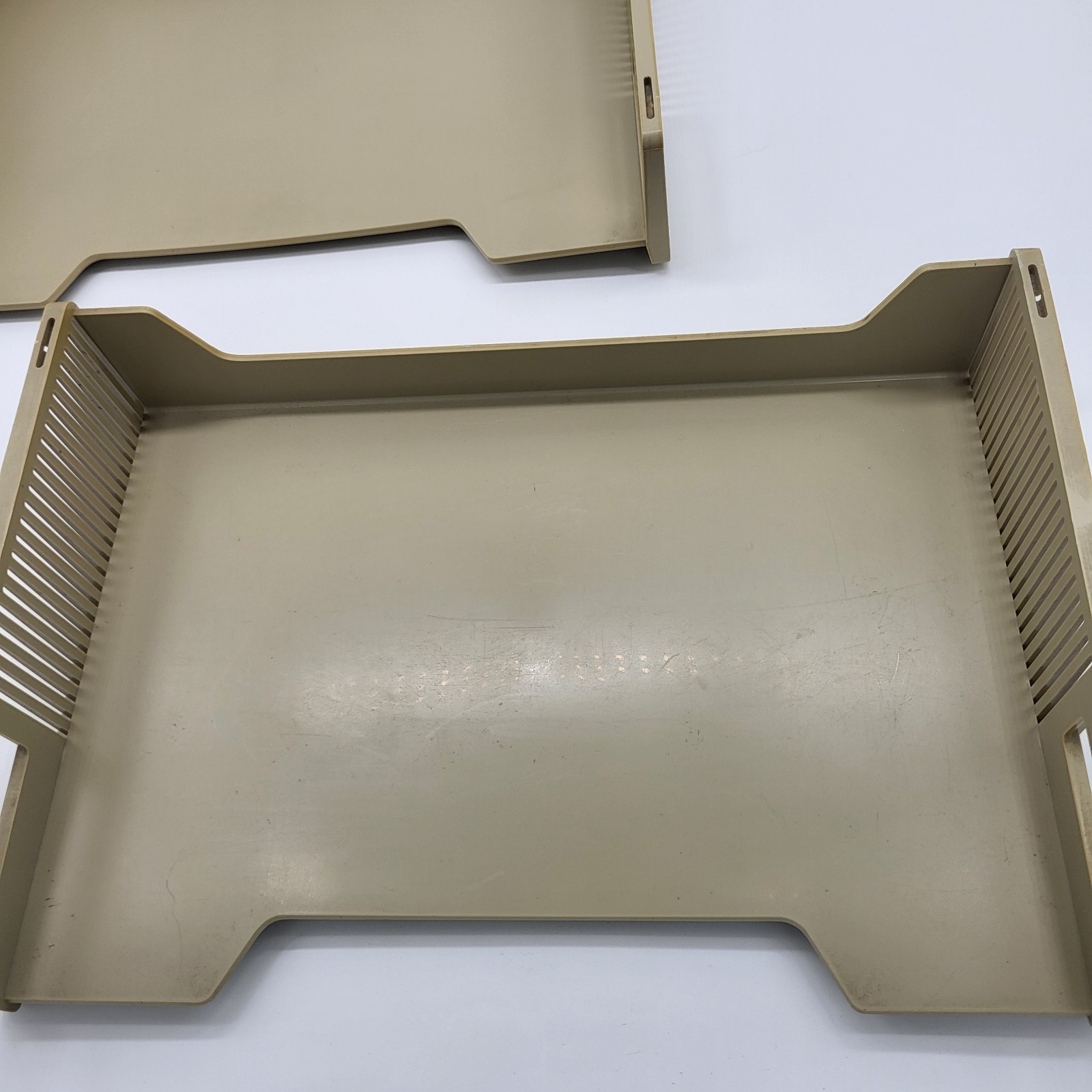 Eldon Office Products 1960’s 3-Tier File Paper Holder Beige Tan Plastic Vtg 1969