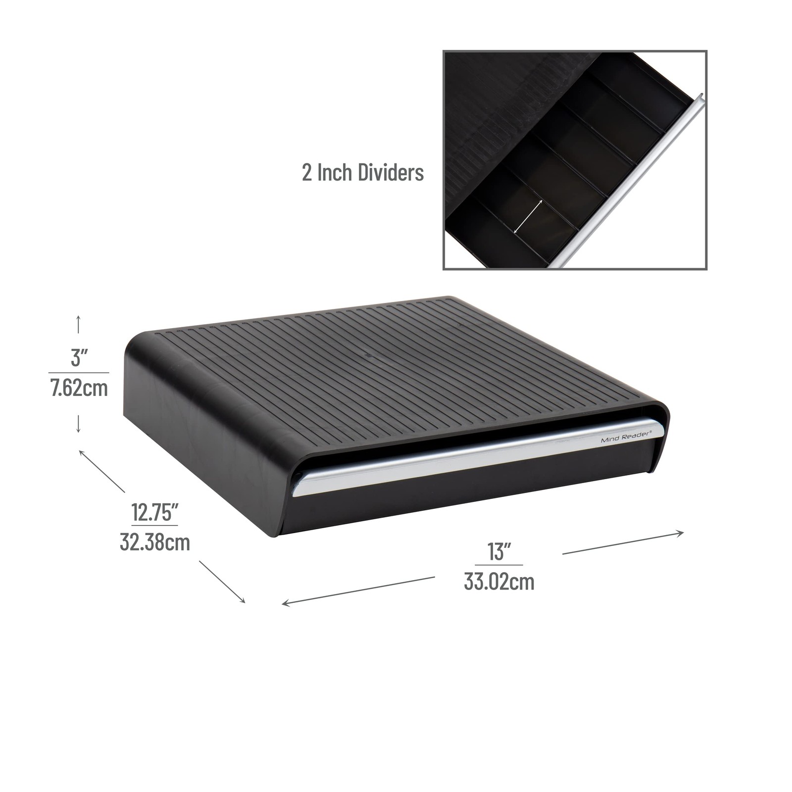 Mind Reader Single Serve Coffee Pod Drawer for 36 36 Capacity, Black