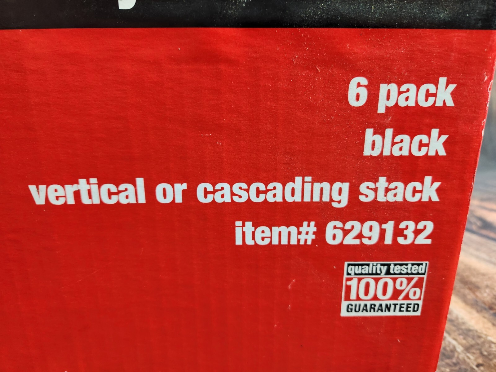Staples Vertical Stacking Letter Paper Trays 6 Pack Desk Organizer Item 629132