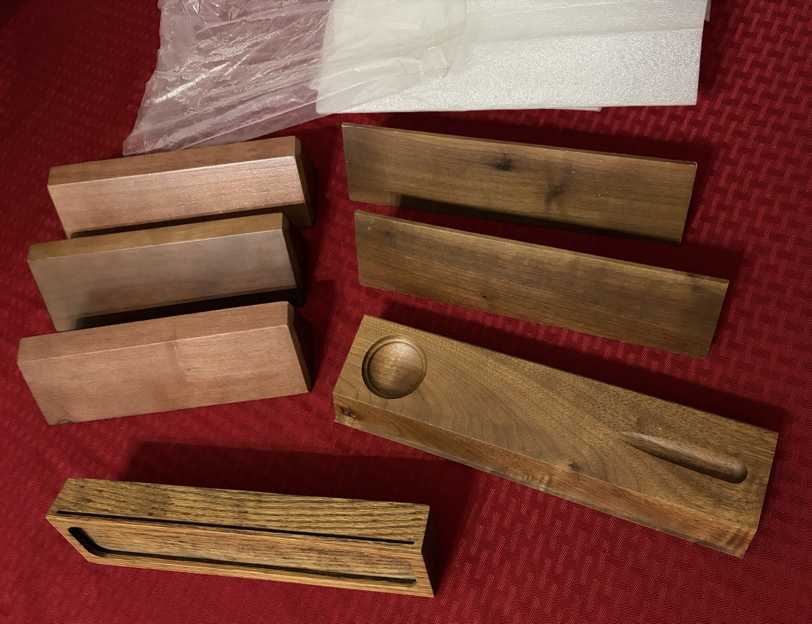 Wood Executive Office 7 Pc Desk Set