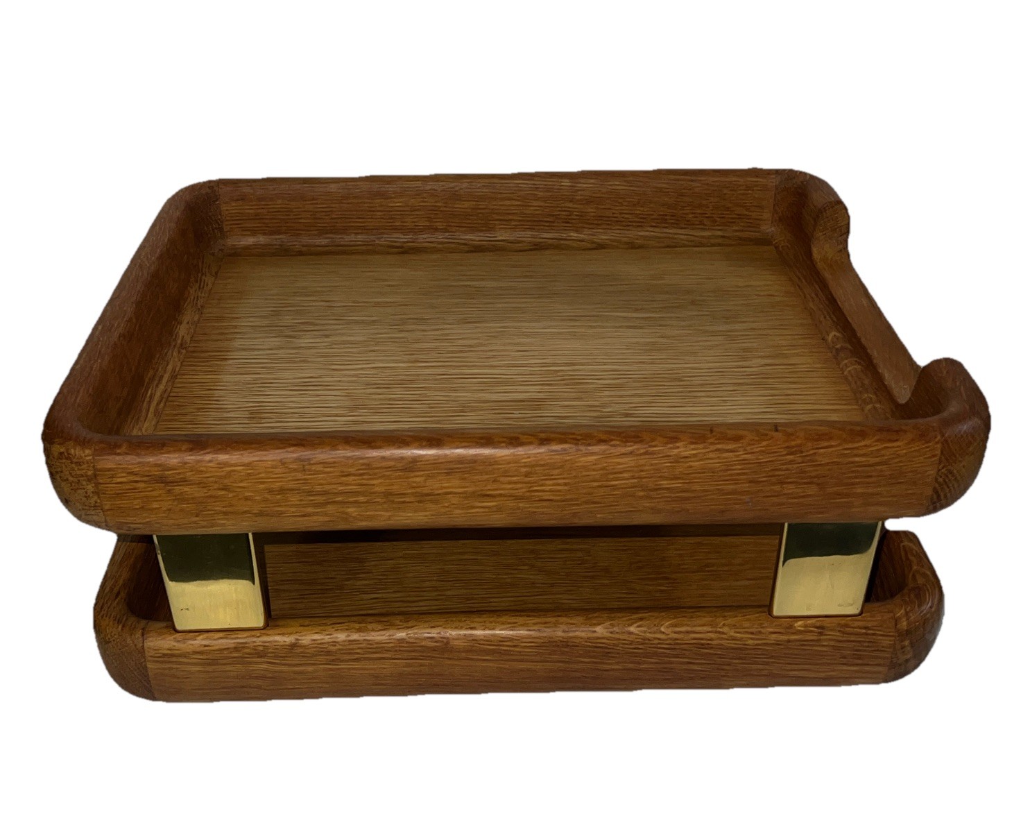 Mid-Century Eldon Woodline 1985 Paper Tray in Oak, Series 6500