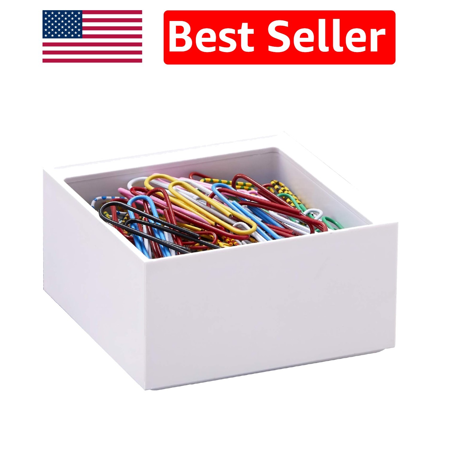 Sleek White Stackable Storage Tray for Stationery – Maximize Your Desk Space