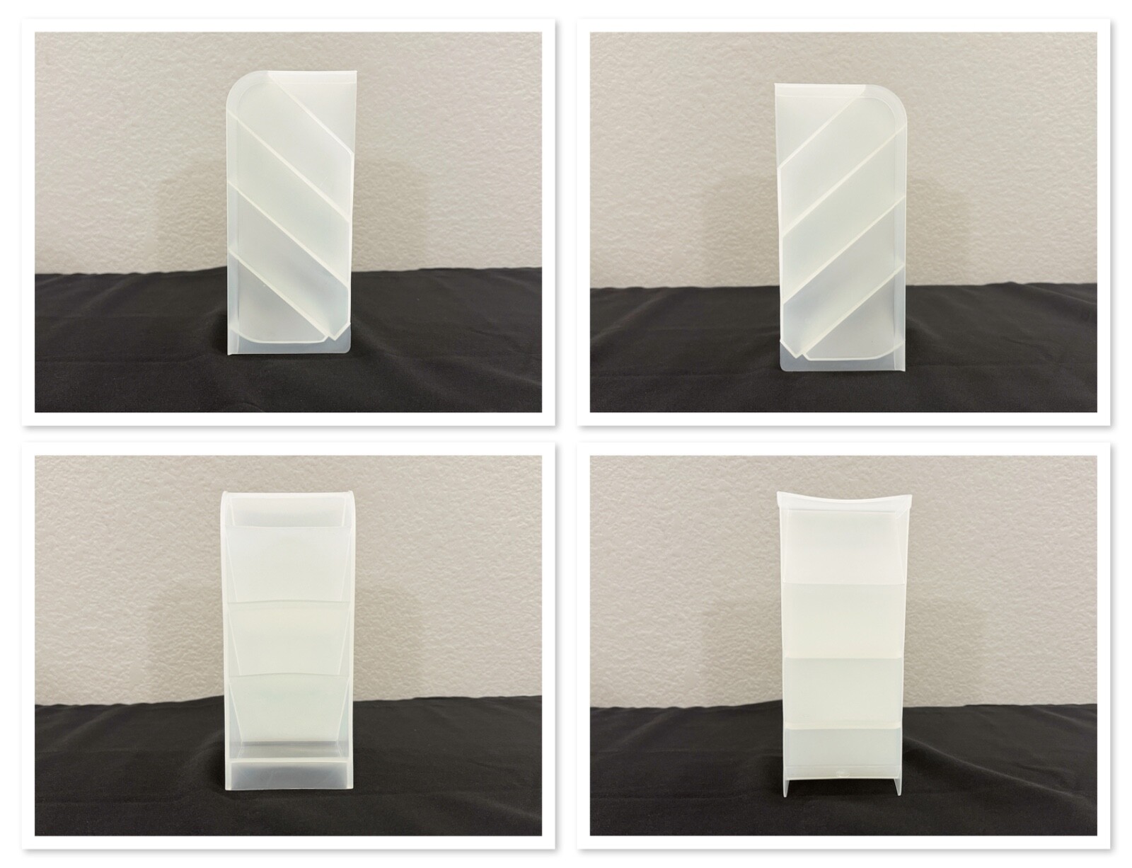 Frosted Pencil Holder Set 1 Large, 2 Small, 2 Cup – 5 Piece Set
