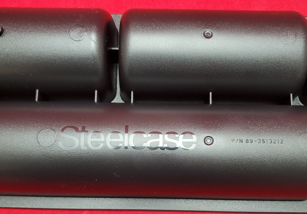 Steelcase 13″ × 5 1/2″ Desk Drawer Organizer Black Plastic P/N 89-3513212 New