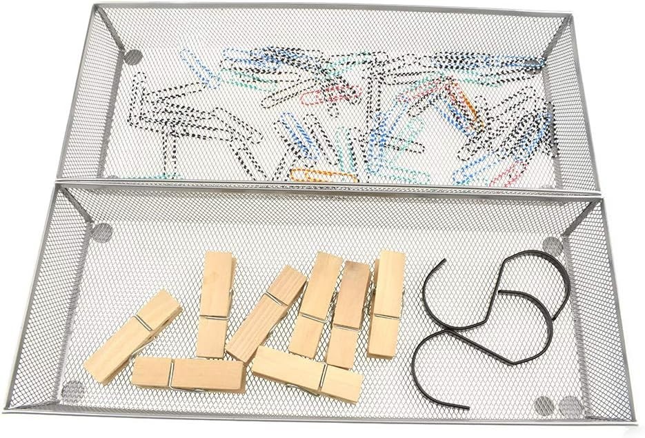 Multi-Functional Mesh Tray 15×6 inches – Stylish Storage for Desk & Kitchen