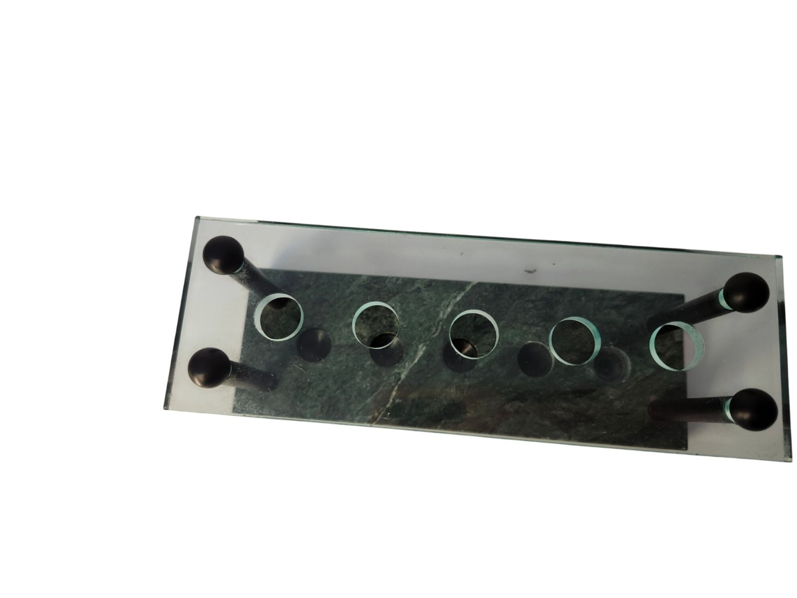 Marble like material holder for accessories writing pens or barware holder desk