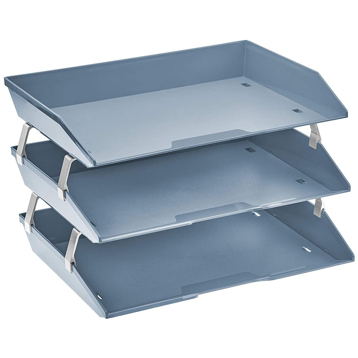 Facility 3 Tier Letter Tray Side Load Letter Size/A4 Desktop File Organizer P…